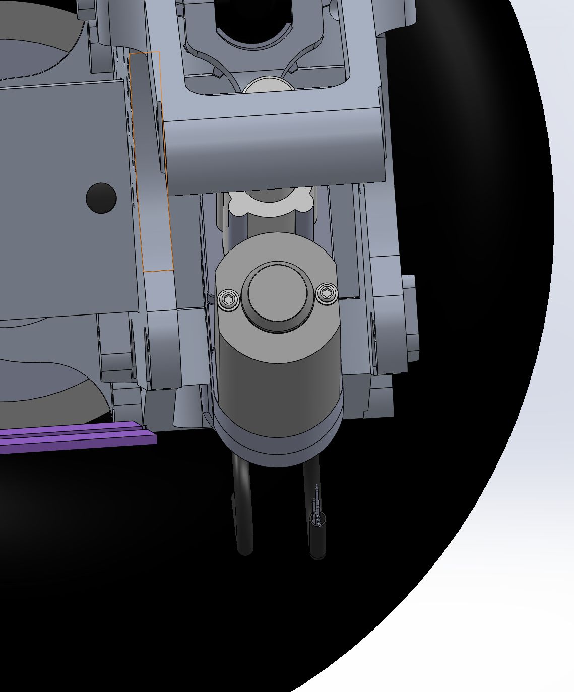 CAD render of a ProjectX motor assembly